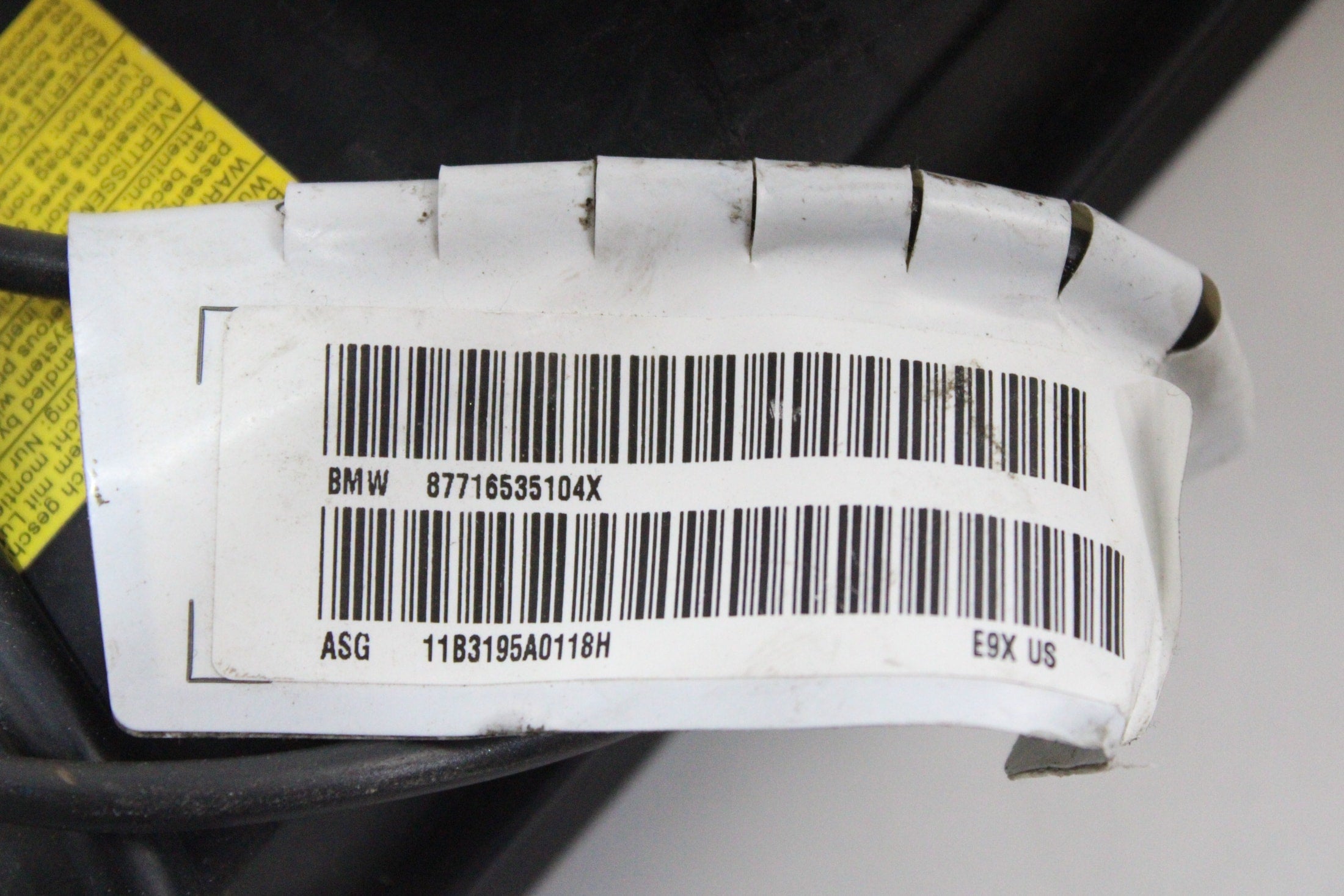 OEM BMW Driver Seat Airbag – Fits 328I, 335I (2006–2013) – Part 604762203 – BMW – product view