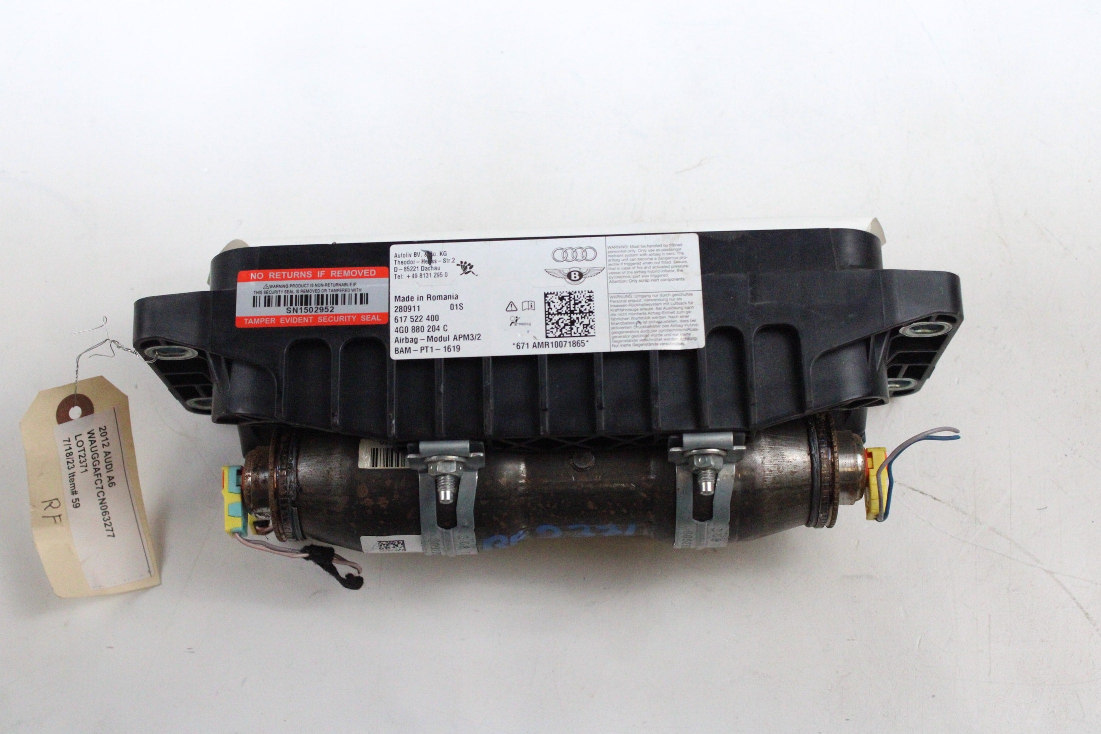OEM Audi Passenger Dashboard Airbag – Fits A6, S6, S7, A7 (2012–2018) – Part 4G0 880 204 C – Audi – product view