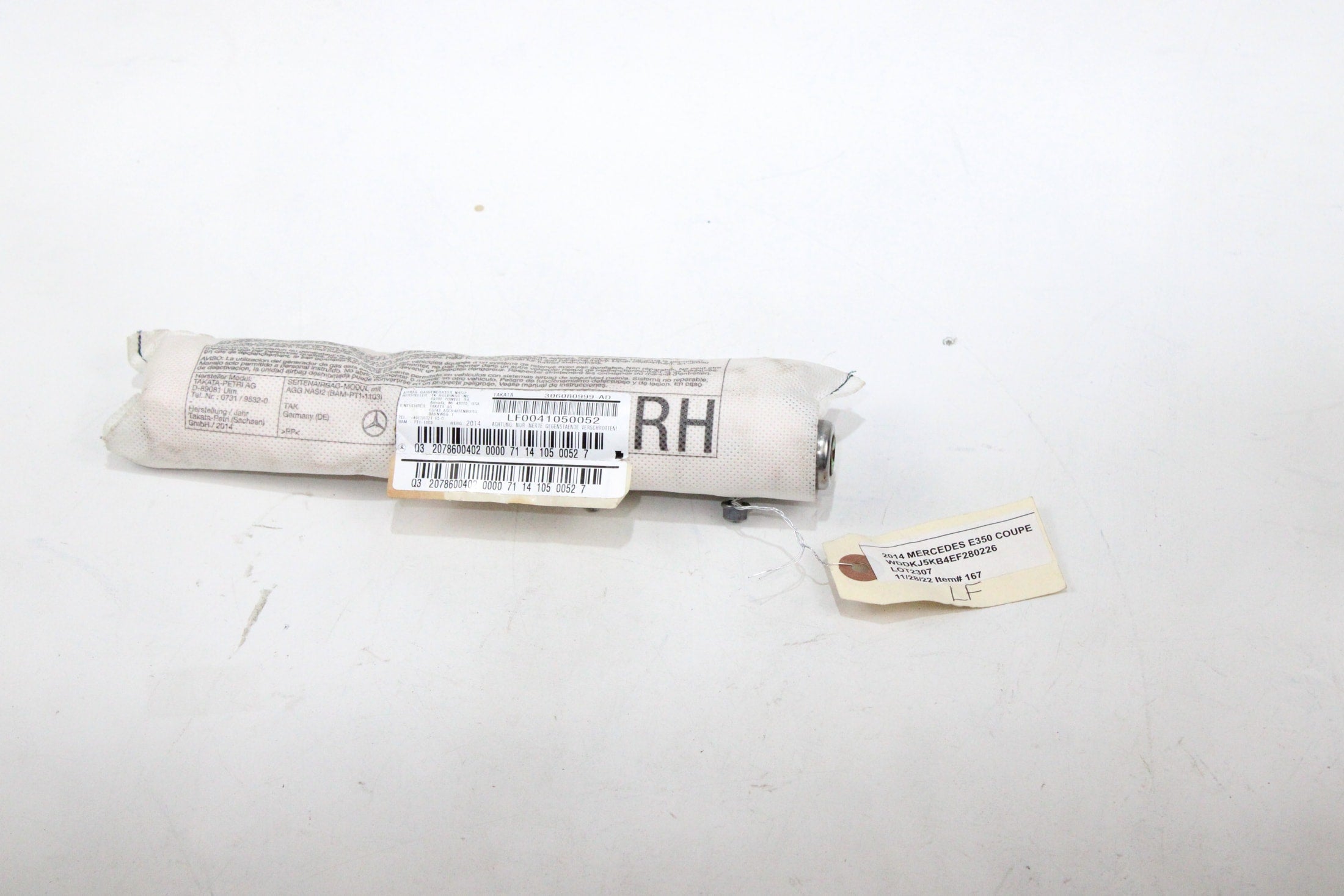 OEM Merecedes-benz Passenger Seat Airbag – Fits E250, E350, E400, E550 (2010–2017) – Part A 207 860 04 02 – Merecedes-benz – product view