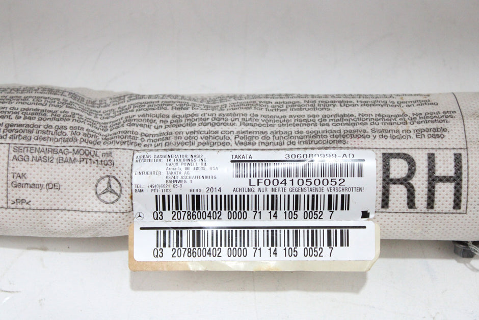 OEM Merecedes-benz Passenger Seat Airbag – Fits E250, E350, E400, E550 (2010–2017) – Part A 207 860 04 02 – Merecedes-benz – product view