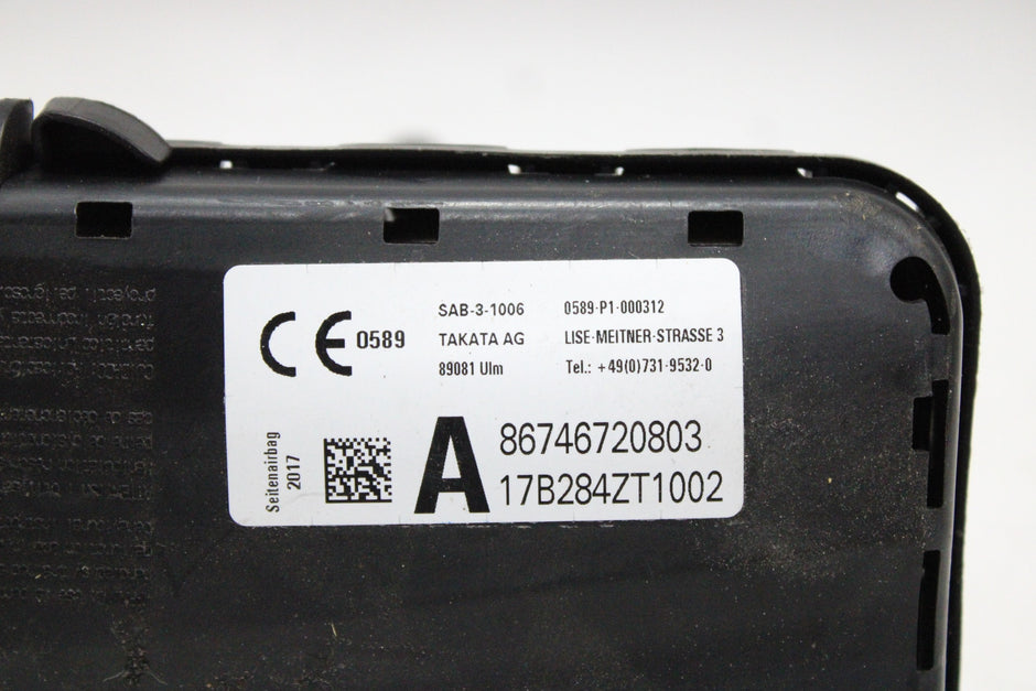 OEM BMW Passenger Seat Airbag – Fits X5 Series, X6 Series (2014–2019) – Part 86746720803 – BMW – product view