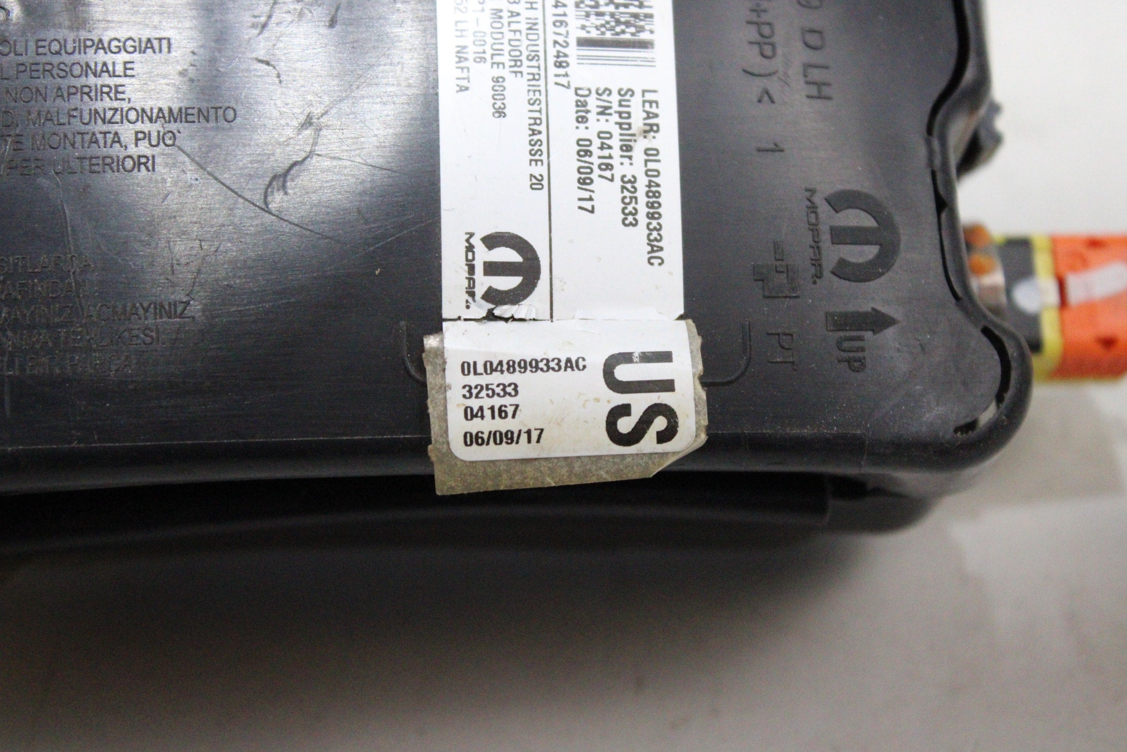 OEM Alfa Romeo Driver Seat Airbag – Fits Giulia (2017–2019) – Part 0L0489933AC – Alfa Romeo – product view