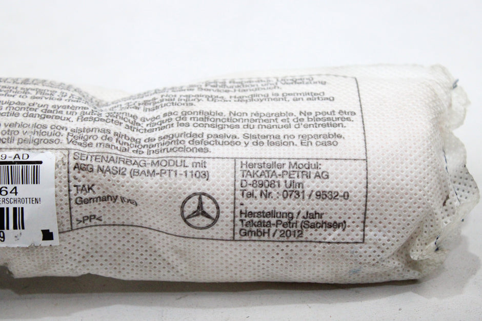 OEM Mercedes-Benz Driver Seat Airbag – Fits E-class Coupe (C207) (2009–2016) and E-class Cabriolet (A207) (2016) – Part 306080899AD – Mercedes-Benz – product view