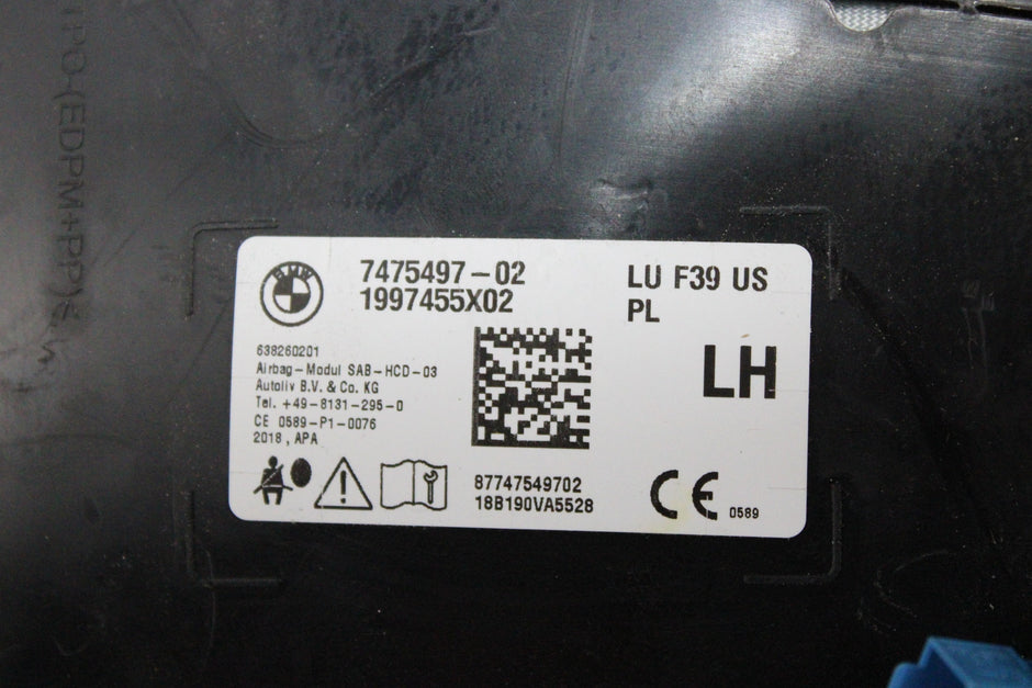 OEM BMW Driver Seat Airbag – Fits X2 (2018–2023) – Part 72127475497 – BMW – product view