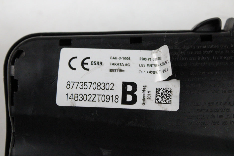 OEM BMW Driver Seat Airbag – Fits 5 Series Sedan (F10 Lci) (2014–2016) and M5 Sedan (F10) (2013–2016) and 5 Series Gran Turismo (F07 Lci) (2014–2017) – Part 72117357083 – BMW – product view