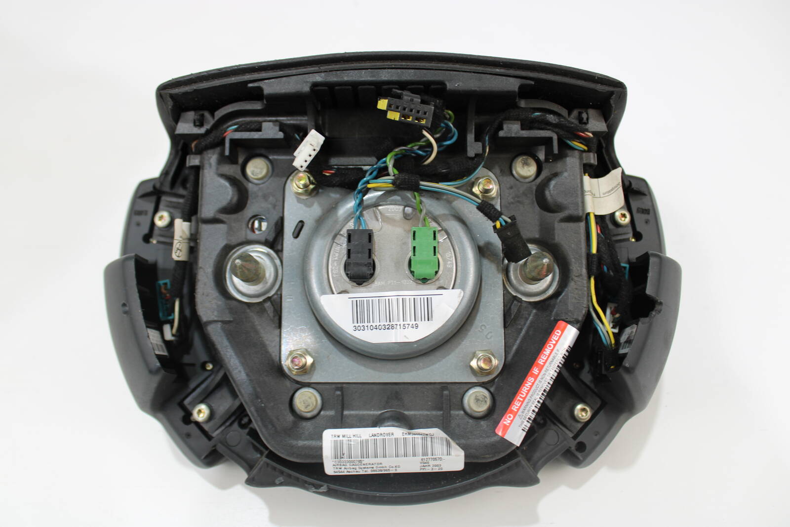 2003-2006 Land Rover HSE Driver Steering Wheel Airbag – OEM EHM500260WQJ, EMM500041 - Land Rover