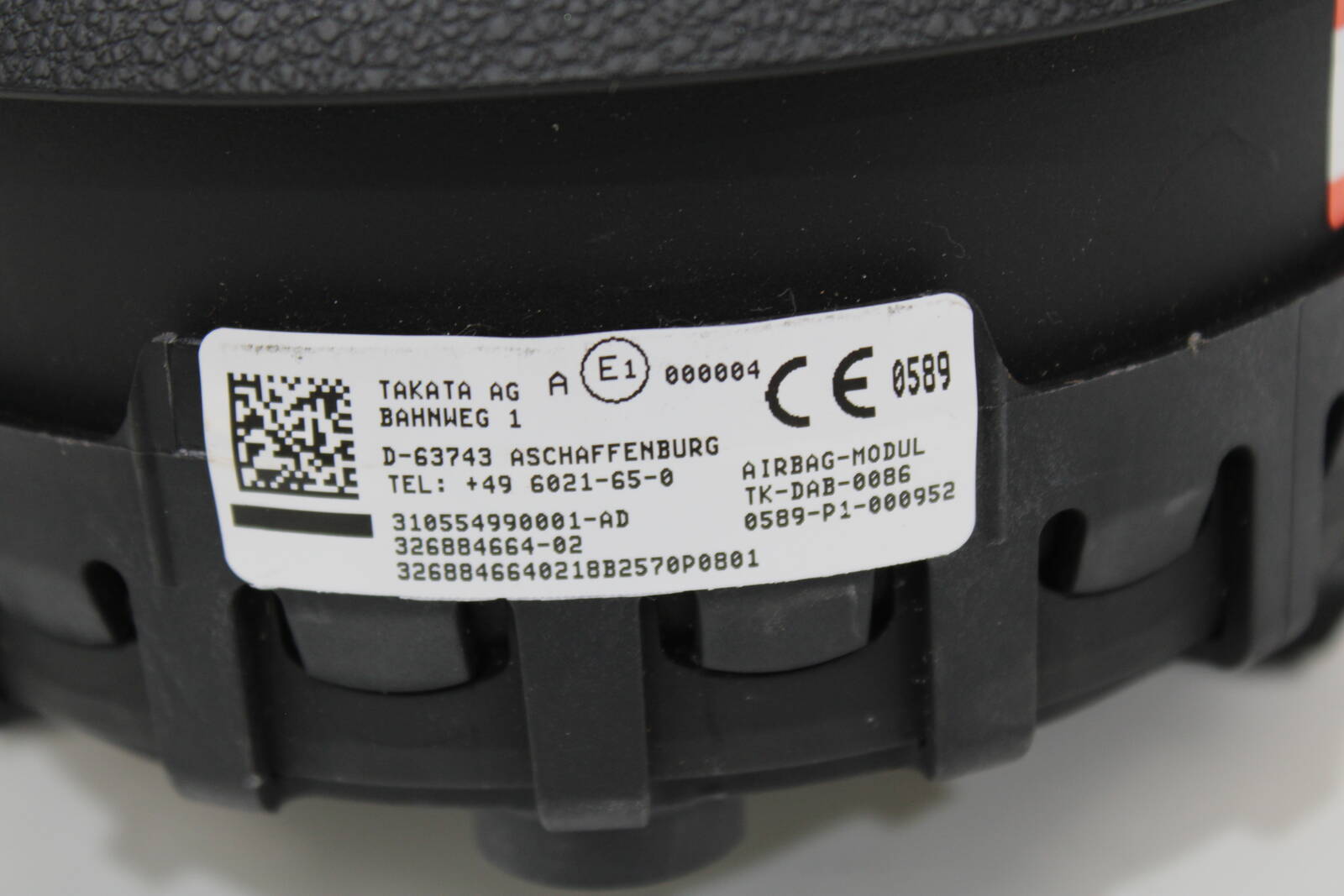 2006 - 2013 BMW 328i, 335i, 128i, 135i Driver Steering Wheel Airbag – OEM 32306884329 - BMW