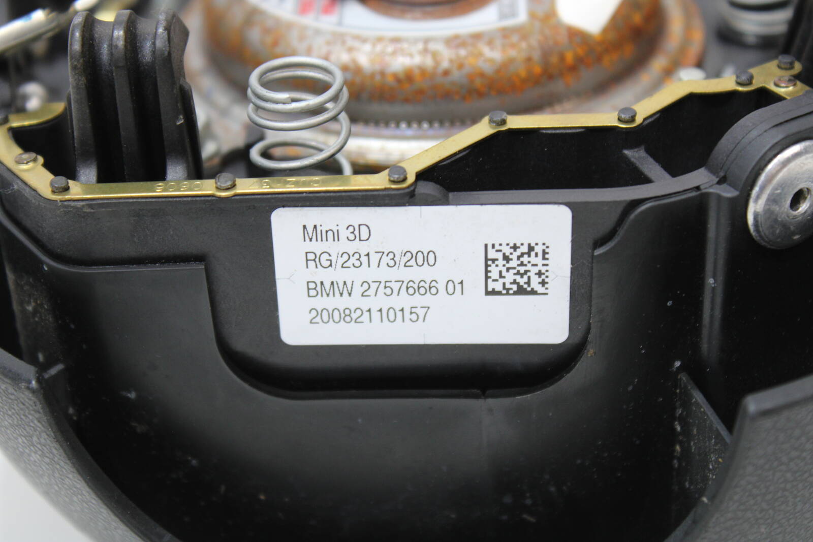 2007 - 2010 Mini Cooper, Cooper S Driver Steering Wheel Airbag – OEM 2757666 - Mini