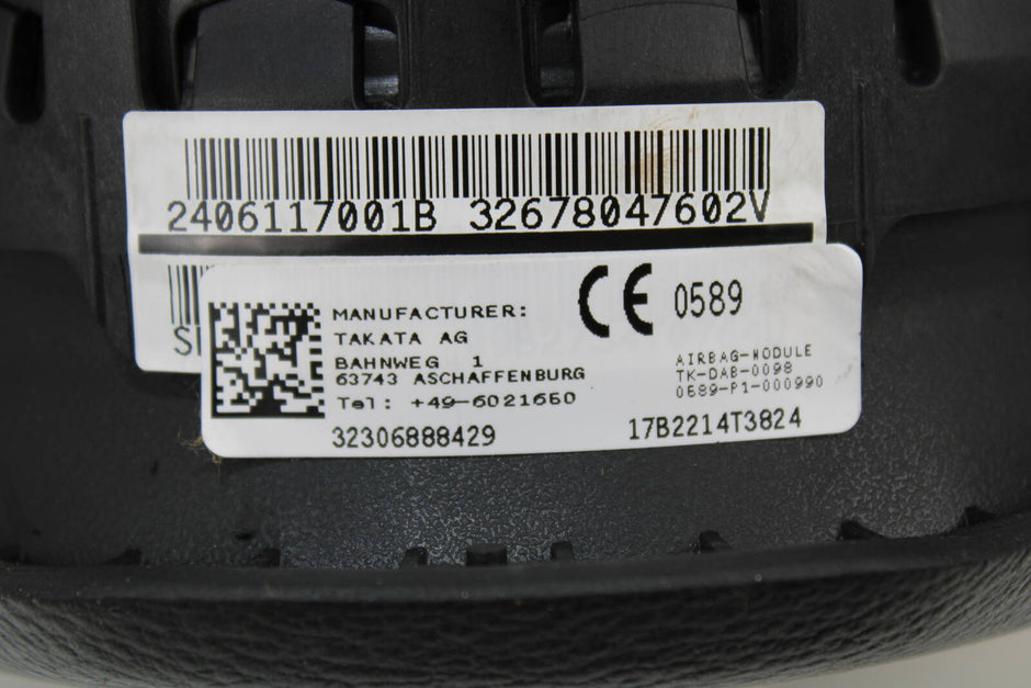 2007 - 2013 BMW X5 Driver Steering Wheel Airbag – OEM 32306888429 - BMW