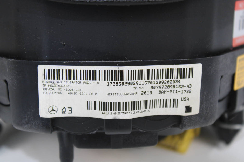 2012-2014 Mercedes-Benz C250, C300, C350 Driver Steering Wheel Airbag – OEM A0008605703, A2188603002, A0008605103 - Mercedes-Benz