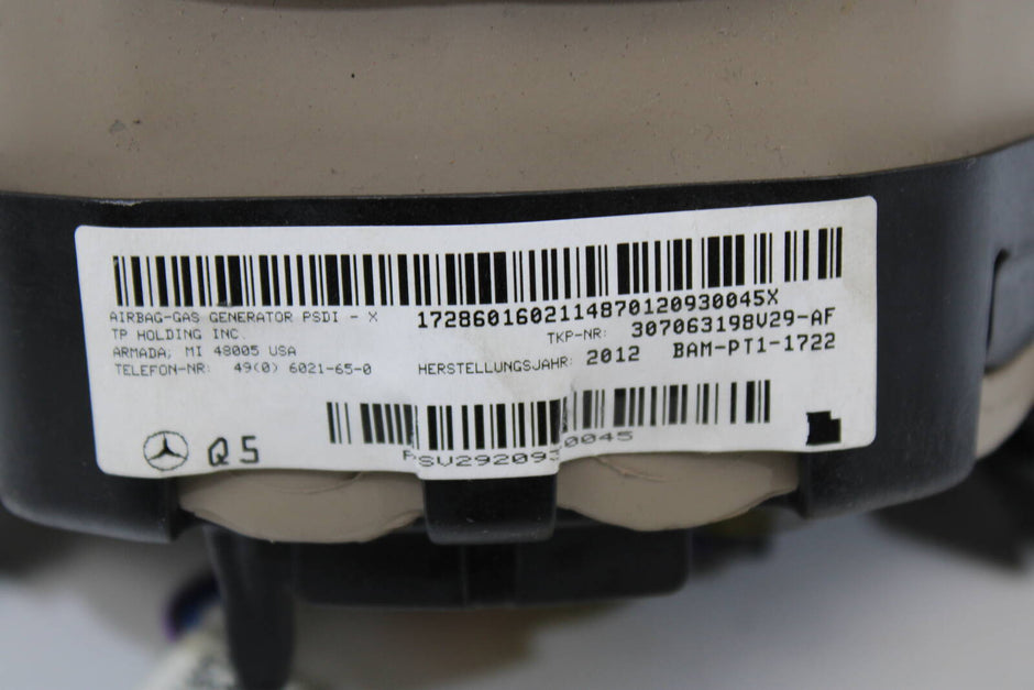 2012 - 2017 Mercedes - Benz CLS350, CLS550, CLS63, E350, E400, E550, E63 Driver Steering Wheel Airbag – OEM A0008605703, A2188603002, A0008605103 - Mercedes - Benz