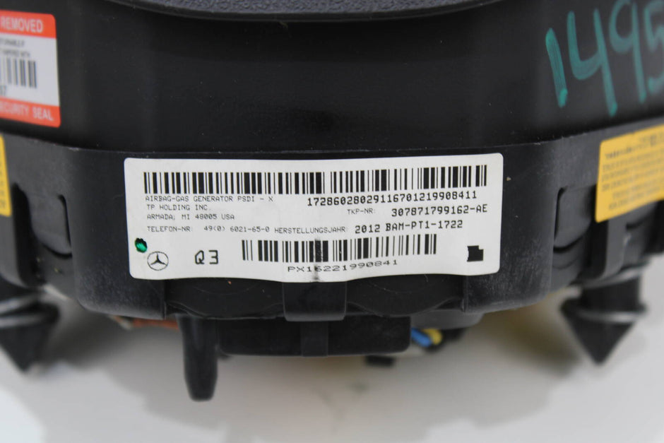2012 - 2017 Mercedes - Benz SLK250, SLK350, SLK55, E350 E400 E550 E63 Driver Steering Wheel Airbag – OEM A0008605703, A2188603002, A0008605103 - Mercedes - Benz
