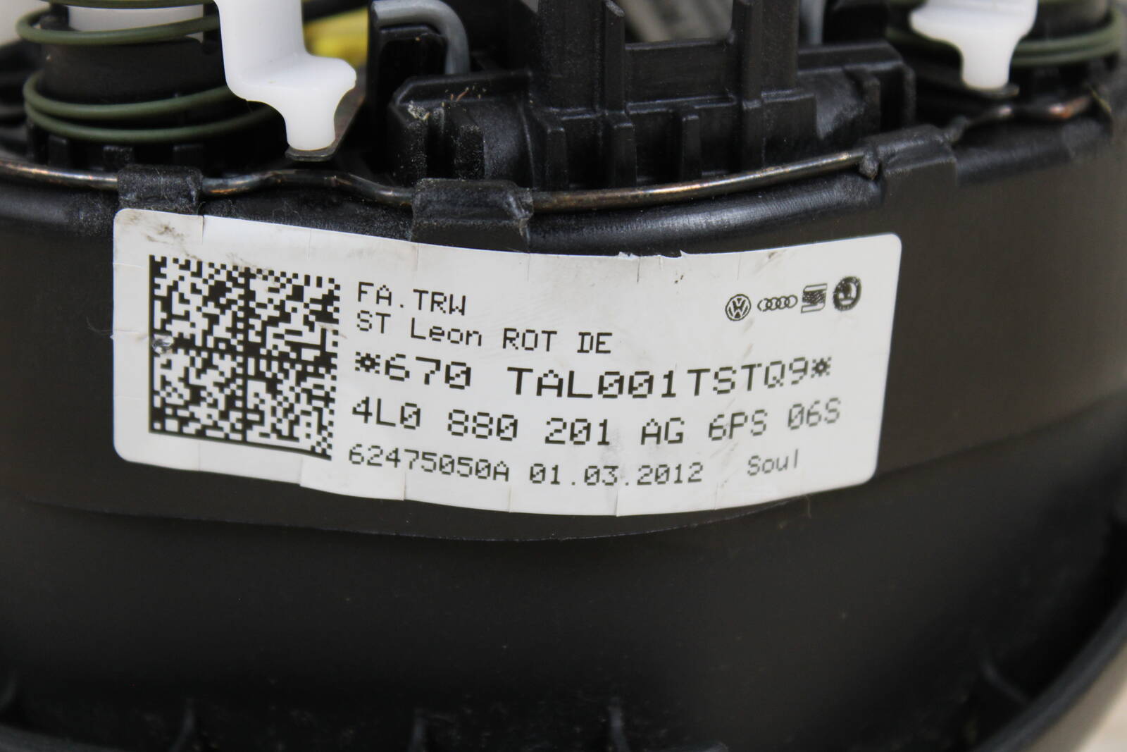 2012-2018 Audi A6, S6, A7, S7 Driver Steering Wheel Airbag – OEM 4G0880201H, 4G0880201AB6PS, 4G0880201AB - Audi