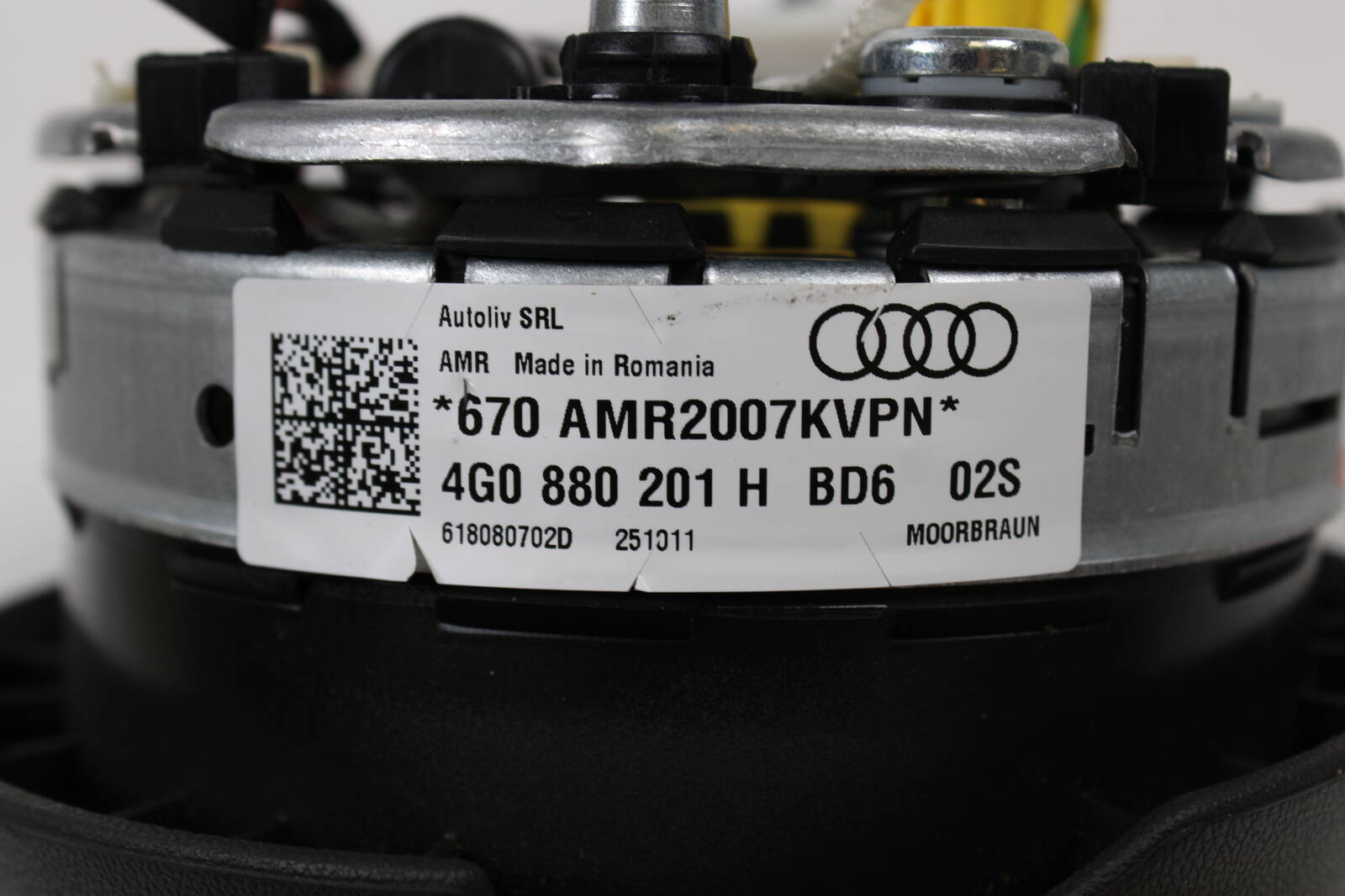 2012-2018 Audi A7 Driver Steering Wheel Airbag – OEM 4GO880201HBD6 - Audi