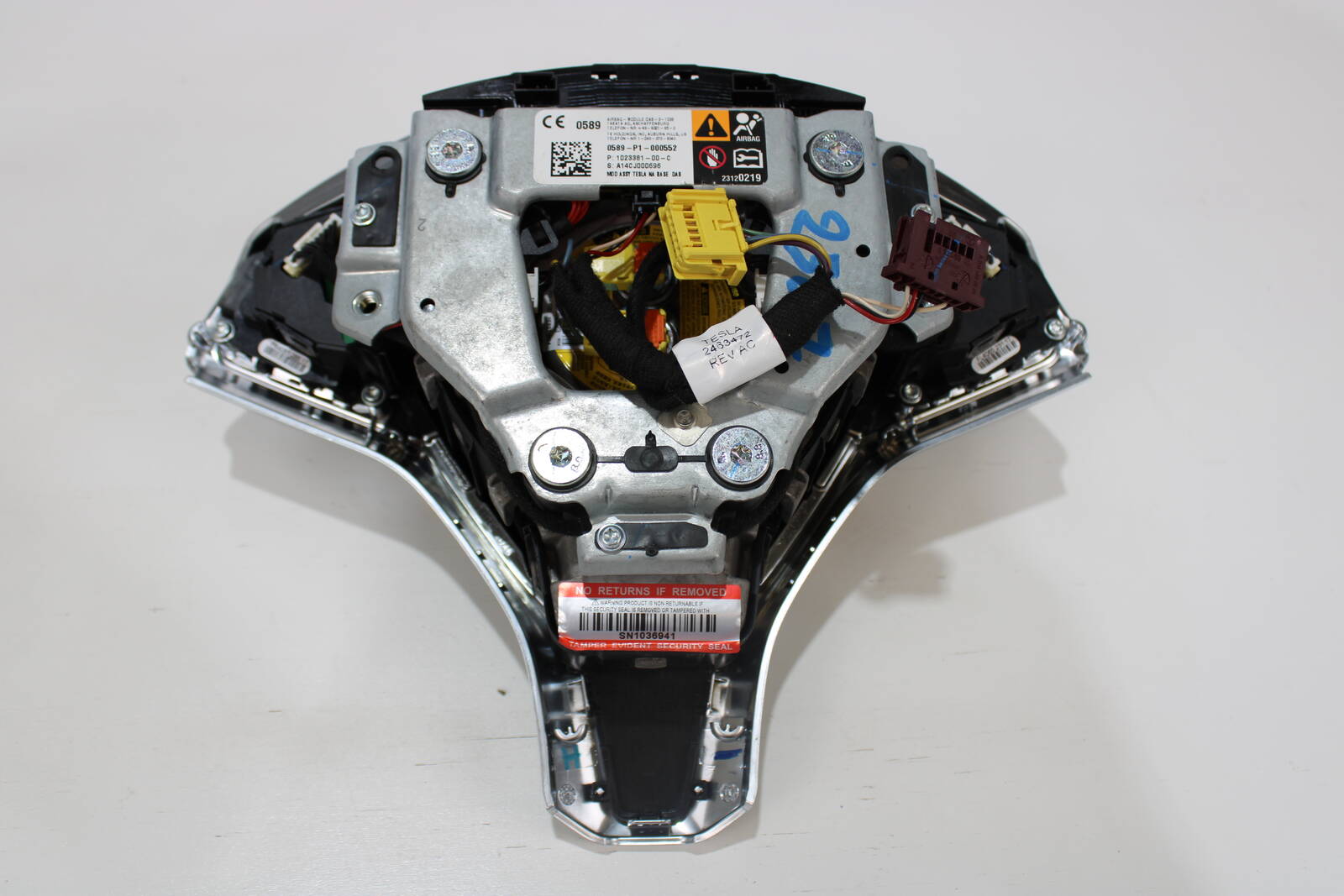 2012 - 2020 Tesla Model S, Model X Driver Steering Wheel Airbag – OEM 1023381 - 00 - C - Tesla