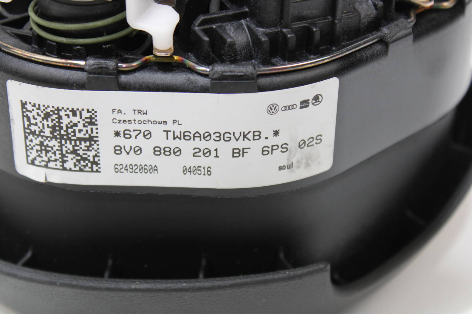2015 - 2018 Audi A3, S3 Driver Steering Wheel Airbag – OEM 8V0880201BF6PS - Audi
