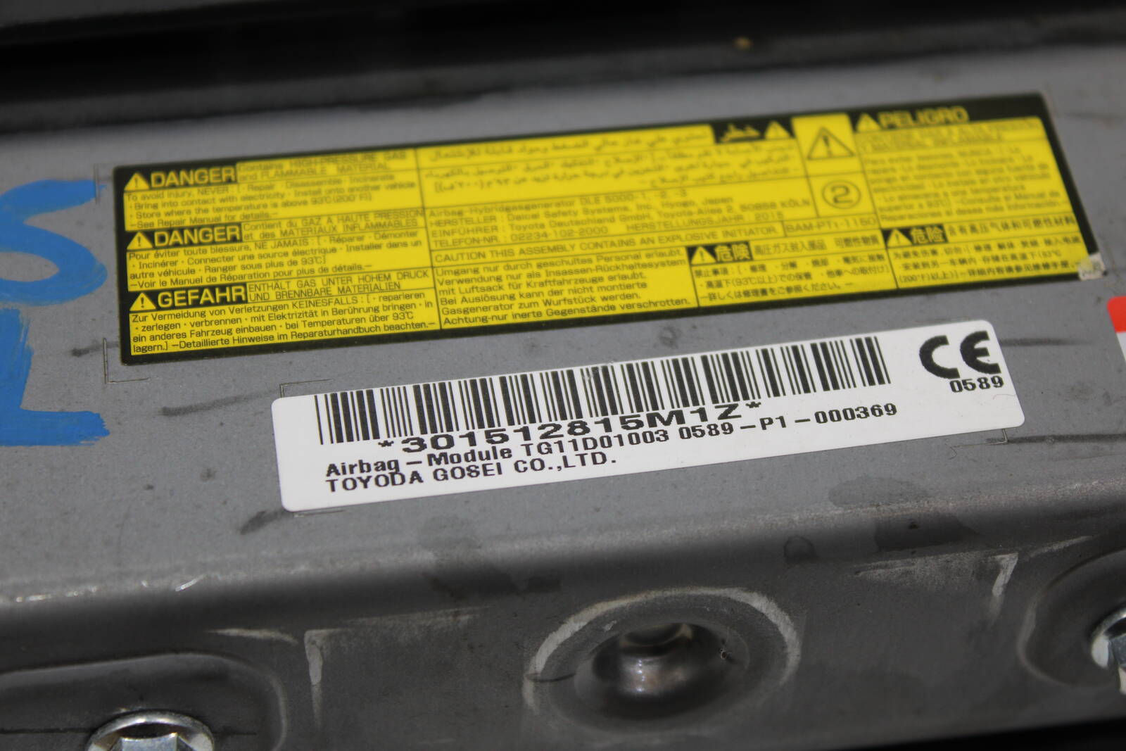 2015–2019 Lexus IS200t, IS250, IS300, RC300, RC350, RC F driver side knee airbag – OEM 7390053030C0 - Lexus