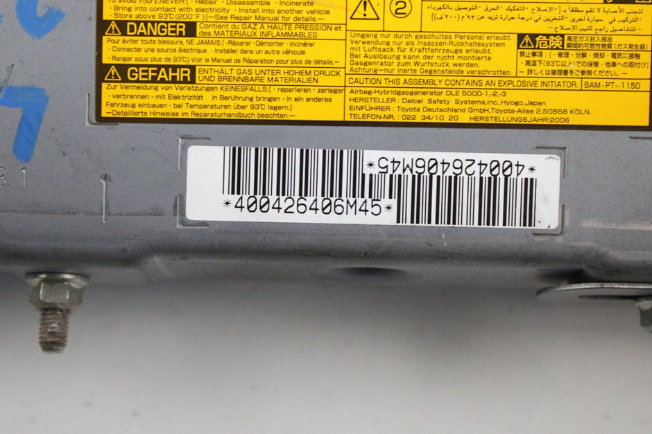 OEM Lexus Driver Knee Airbag – Fits LS460 (2007–2010) and LS600HL (2008–2010) – Part 73900-50030-C0 – Lexus – product view · G1536738 · photo 233068e2-5126-4b48-928f-48bb65af2e83