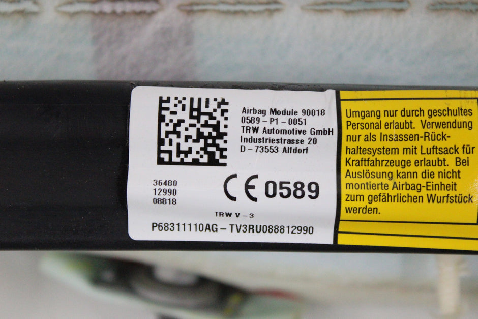 OEM RAM Curtain Airbag – Fits 1500 (2019–2025) – Part 68311110AG – RAM – product view · G1536760 · photo a707cafb-b3a2-4cf4-b1a9-5aaca7541605