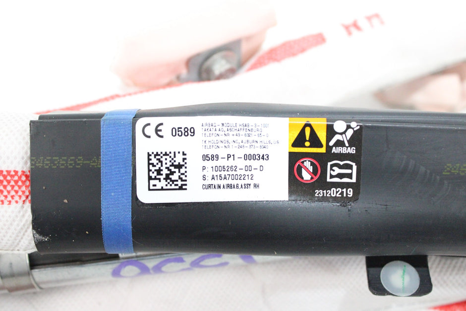 OEM Tesla Curtain Airbag – Fits Model S (2012–2016) – Part 1005262-00-D – Tesla – product view · G1536764 · photo 4f2839e1-cd74-472a-9792-e048f204bbf6
