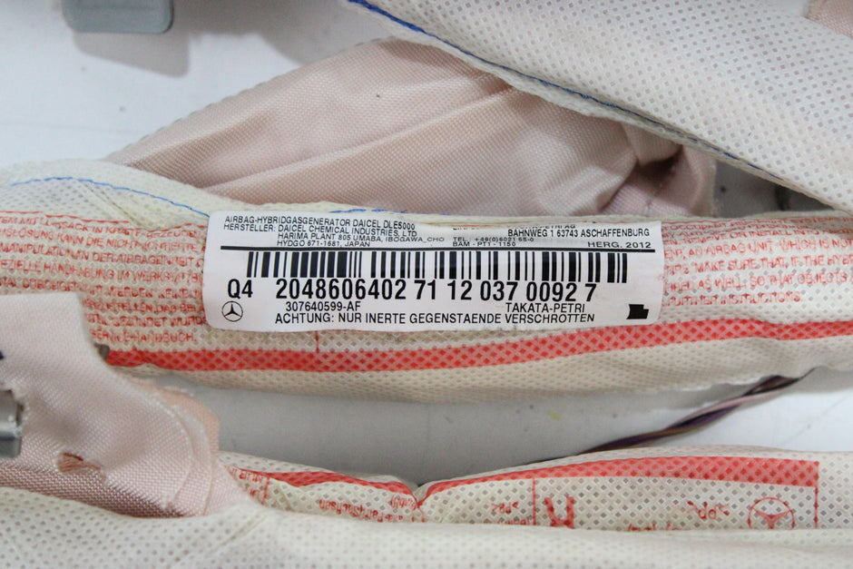 OEM Mercedes-Benz Curtain Airbag – Fits C-class (C204) (2011–2014) – Part A2048606402 – Mercedes-Benz – product view · G1536766 · photo 53aa1b15-3d07-4e11-854f-7d4ea643ae65