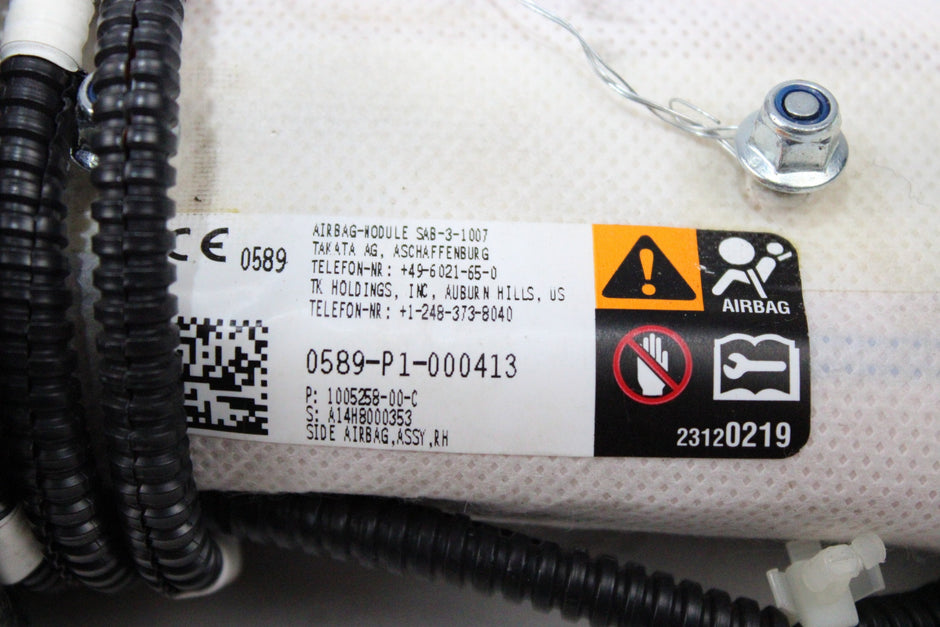 OEM Tesla Passenger Seat Airbag – Fits Model S (2012–2016) – Part 1005258-00-C – Tesla – product view