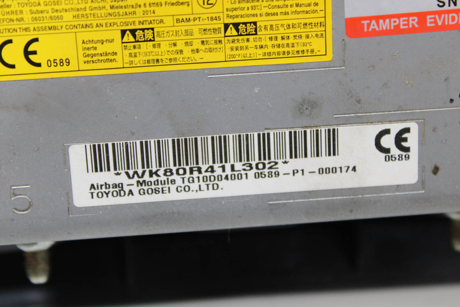 2015-2021 Subaru WRX, STI Driver Knee Airbag – OEM 98301FJ010VH