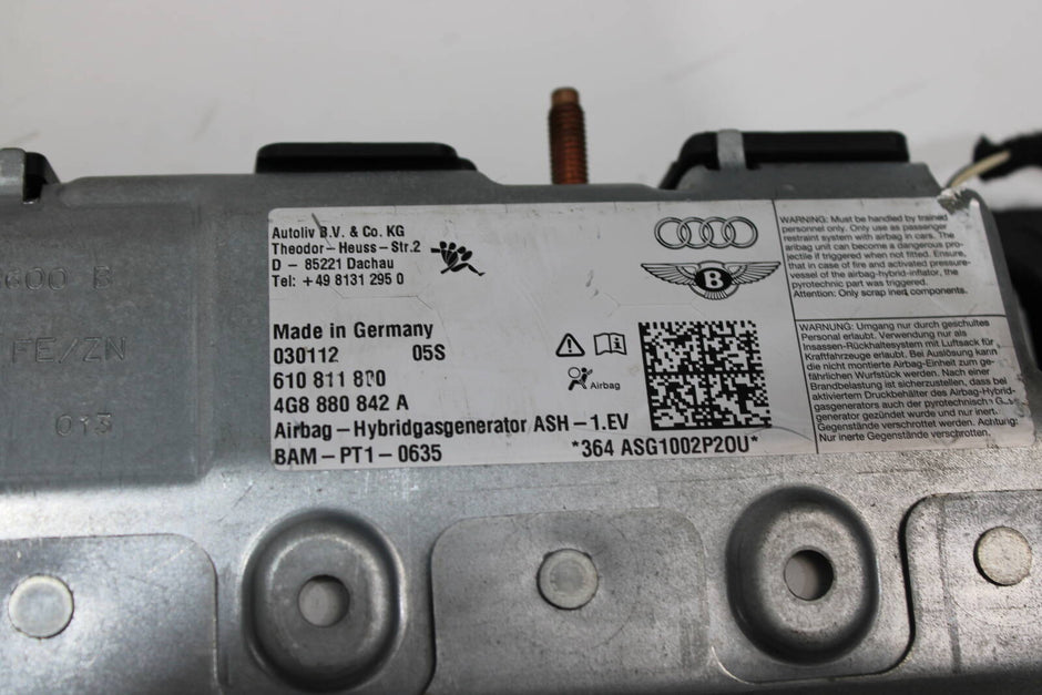 2012-2018 Audi A6, S6, A7, S7, RS7 Passenger Knee Airbag – OEM 4G8880842A