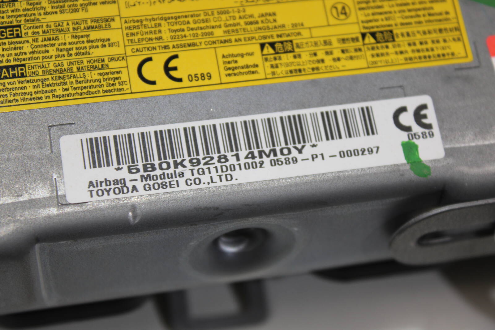 2013–2019 Lexus GS300, GS350, GS450h, GS F driver side knee airbag – OEM 7390030050C0