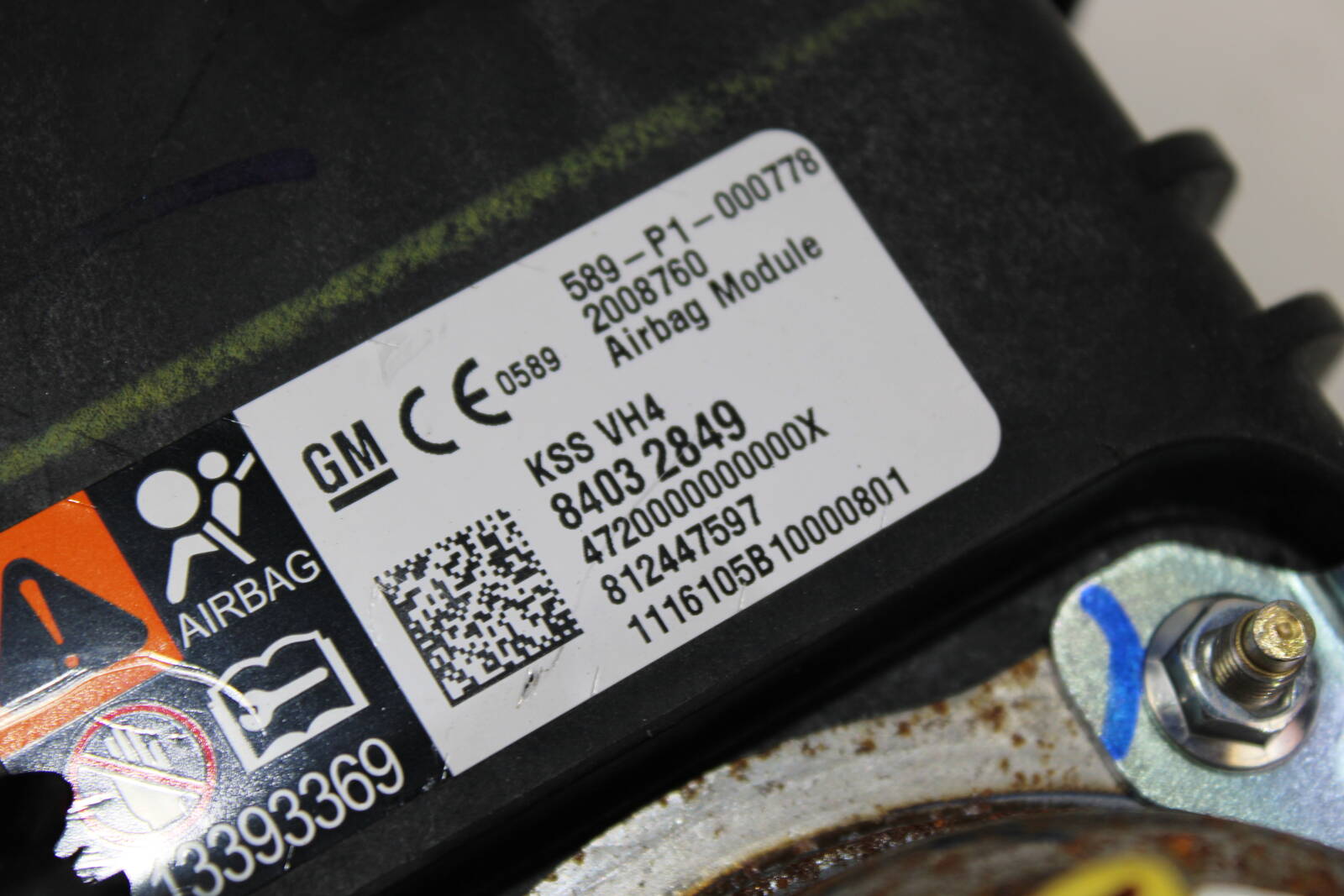 2016–2024 Chevrolet Camaro dashboard airbag – OEM 84903420