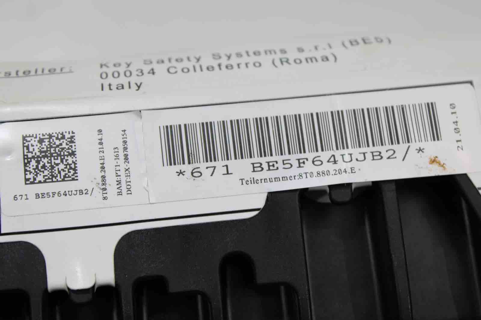 OEM Audi A4 S4 A5 S5 Passenger Airbag (2008–2017) | Part #8T0880204E