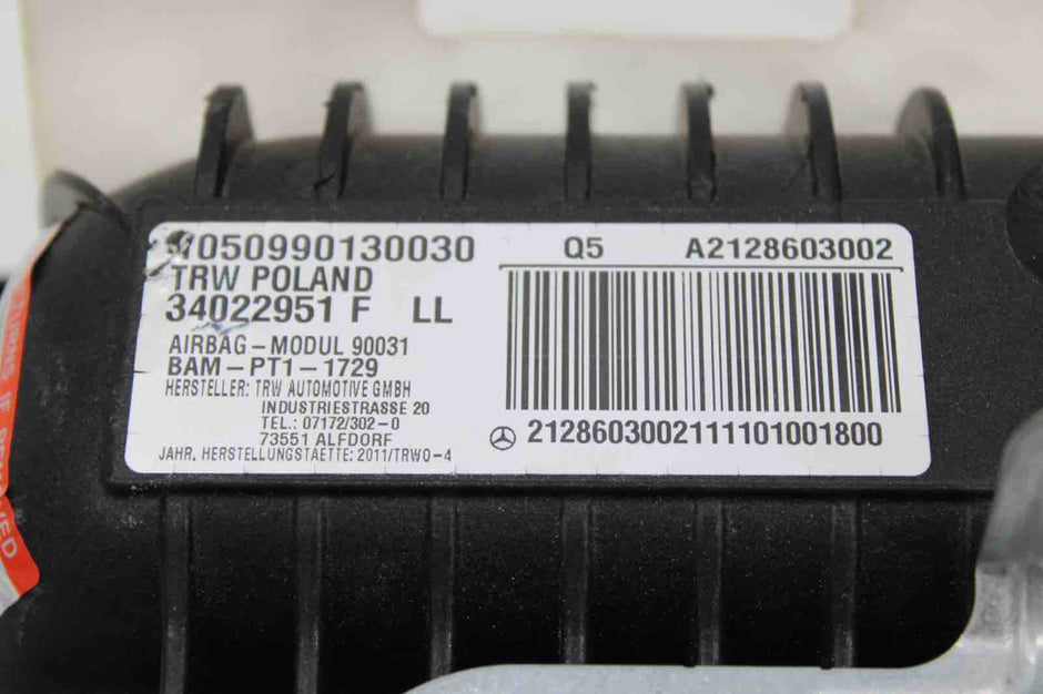 OEM Mercedes-Benz E350, E400, E550, E63 Dashboard Airbag (2010–2013) | Part #A2126802387
