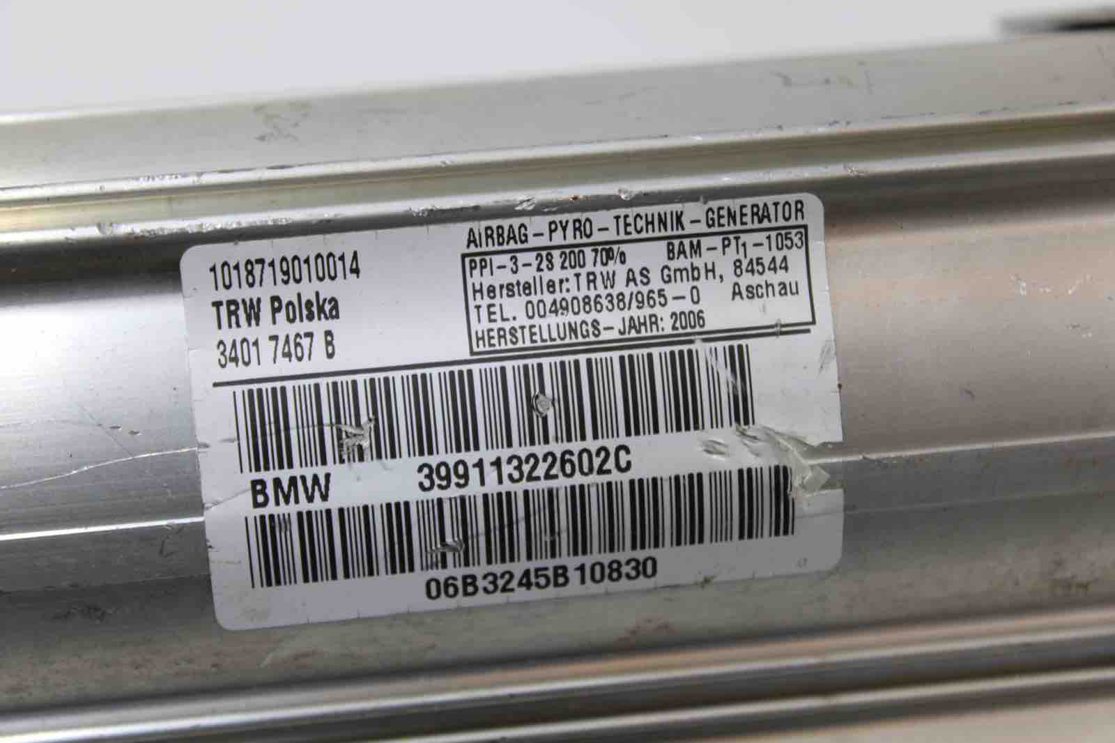 OEM BMW 325i 328i 330i 335i M3 Passenger Airbag (2006–2013) | Part #72129138247