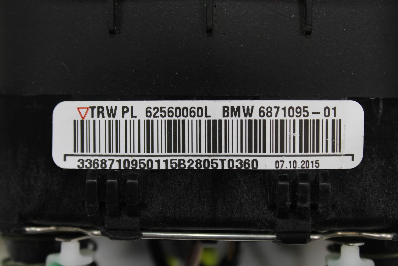 2012-2018 BMW F30, F32, F33 Driver Steering Wheel Airbag – OEM
