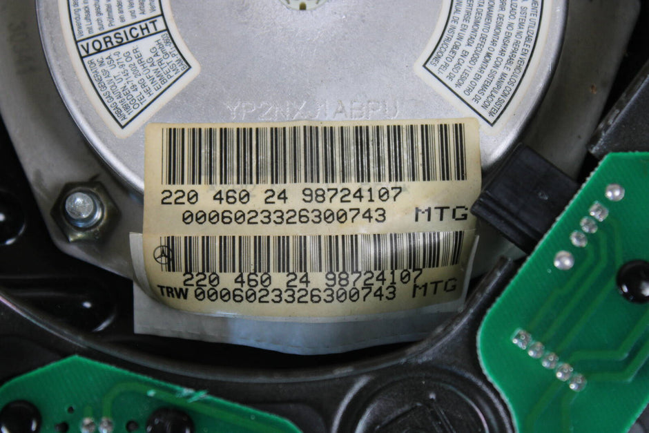 2000-2006 Mercedes-Benz S430, S500, S55 AMG, CL500, CL55 AMG Driver Steering Wheel Airbag – OEM A2204602498, A2204601698, A2204602598