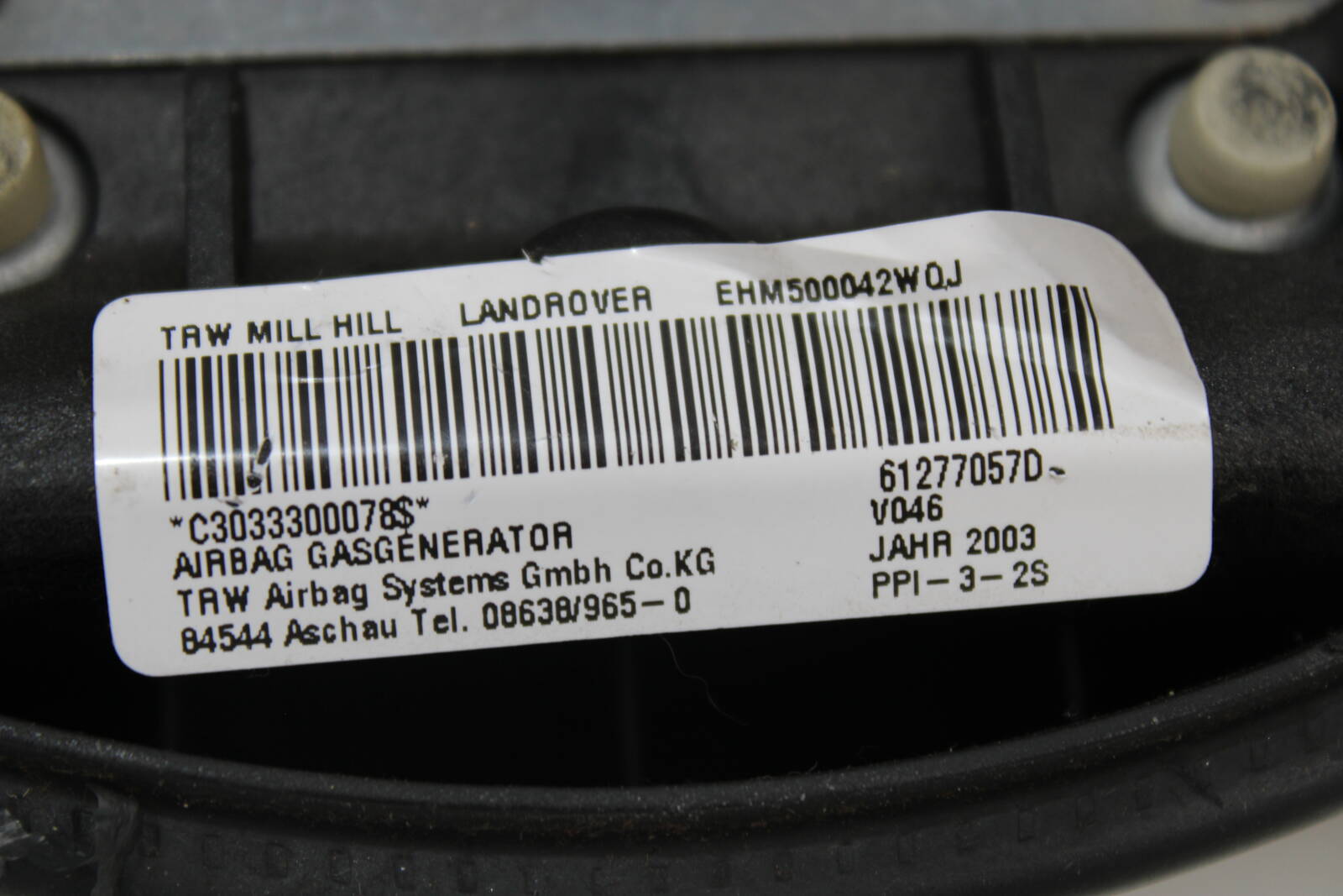 2003-2006 Land Rover HSE Driver Steering Wheel Airbag – OEM EHM500260WQJ, EMM500041