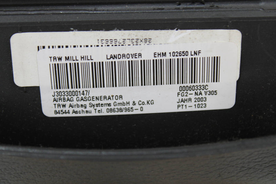 1999-2004 Land Rover Discovery Driver Steering Wheel Airbag – OEM 253-53187L