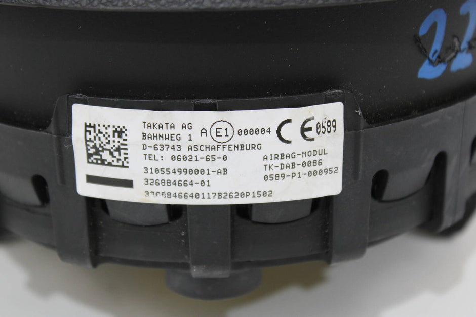 2006-2013 BMW 128i, 135i, 328i, 335i Driver Steering Wheel Airbag – OEM 32306884329