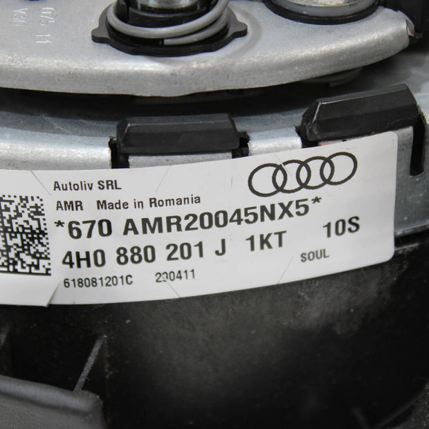 2011-2018 Audi A8, A8L, S8 Driver Steering Wheel Airbag – OEM 4H0880201J1KT, 4H0880201AG1KT