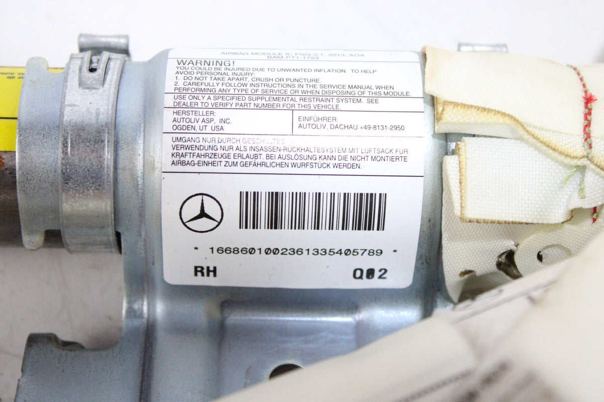 OEM Mercedes-Benz Curtain Airbag – Fits Gl-class (X166) (2012–2015) and GL450 (2013) – Part A1668601002 – Mercedes-Benz – product view · J1536998 · photo 242175bf-6215-47c2-a940-676f42490062