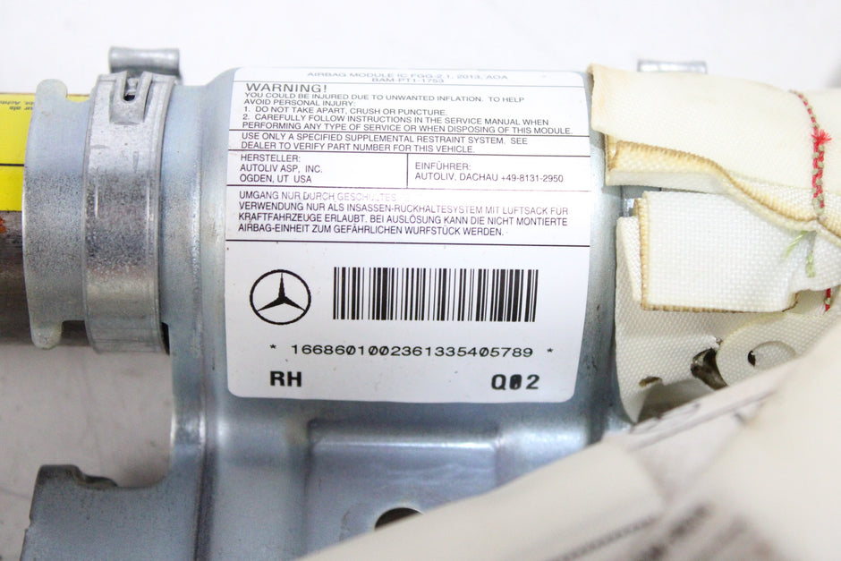 OEM Mercedes-Benz Curtain Airbag – Fits Gl-class (X166) (2012–2015) and GL450 (2013) – Part A1668601002 – Mercedes-Benz – product view · J1536998 · photo 242175bf-6215-47c2-a940-676f42490062