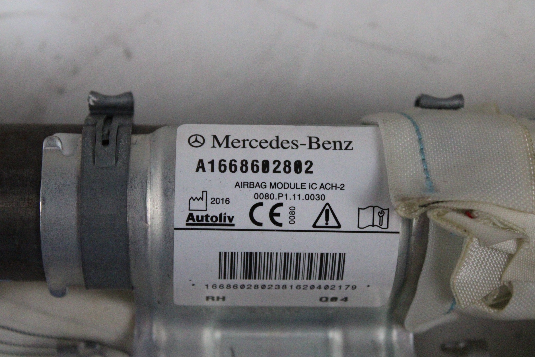 OEM Mercedes-Benz Curtain Airbag – Fits GL350, GL450, GL550, GL63 Amg (2013–2016) and GL500 (2013–2015) and GLS350D (2017) and GLS450, GLS550, GLS63 Amg (2017–2019) – Part A1668602802 – Mercedes-Benz – product view · K1536817 · photo 0b044b3d-ebf4-428a-bf80-ff23f4332ace