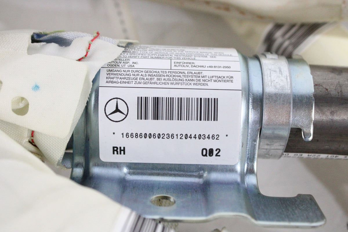 OEM Mercedes-Benz Curtain Airbag – Fits ML350, ML63 Amg (2012–2015) and ML250, ML400 (2015) and ML550 (2012–2014) and GLE300D (2016–2017) and GLE350 (2016–2018) and GLE400, GLE63 Amg, GLE63 Amg S (2016–2019) – Part A1668600602 – Mercedes-Benz – product view · K1536911 · photo cfcb6970-ec85-4e21-8011-89ad7f147eb5