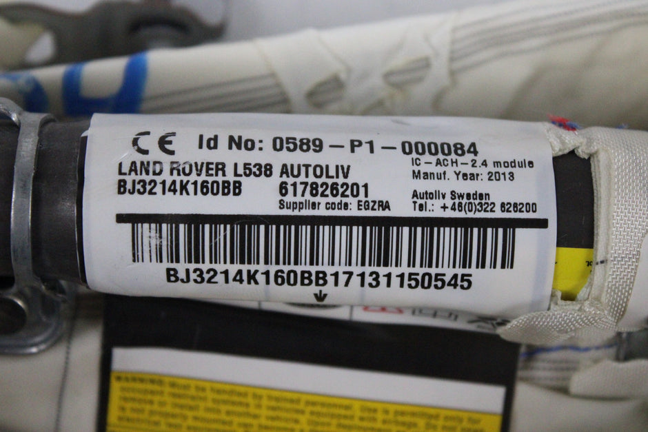 OEM Land Rover Curtain Airbag – Fits Range Rover Evoque (2012–2019) – Part LR026030 – Land Rover – product view · K1536931 · photo f1821d76-4125-42e4-9db5-7df706ef1ac1