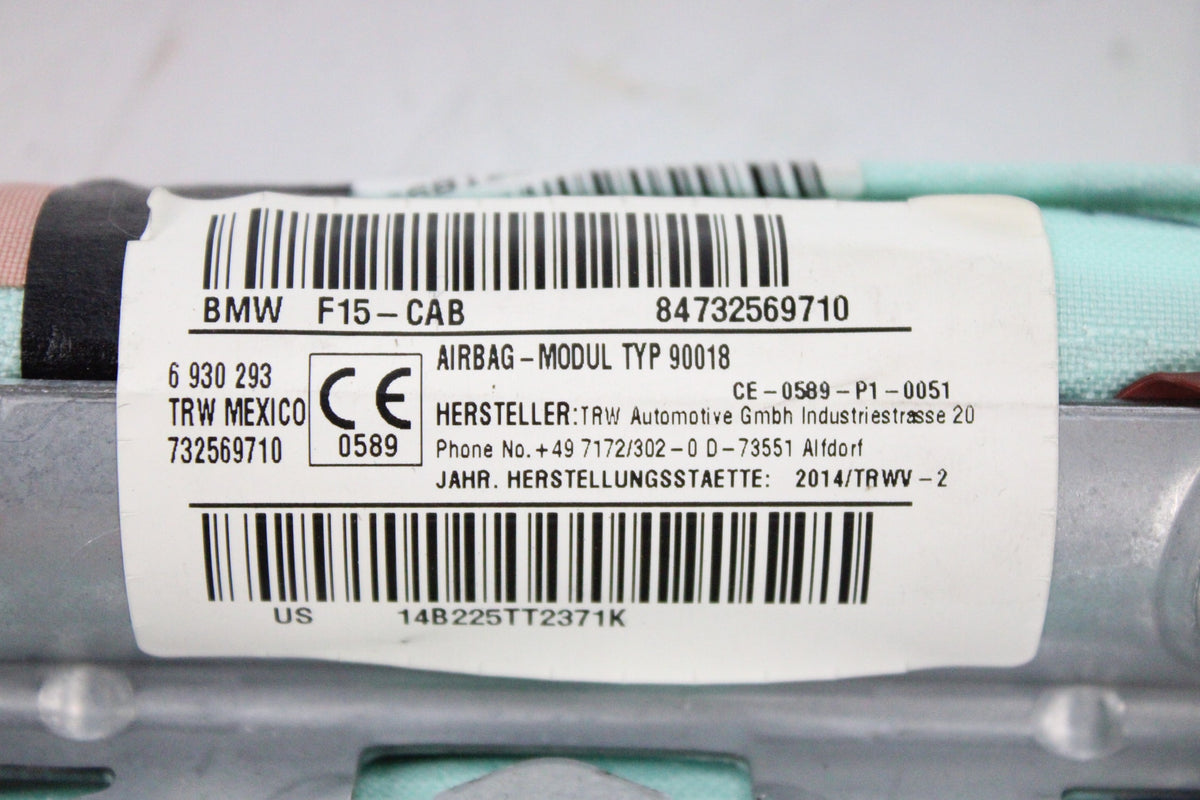 OEM BMW Curtain Airbag – Fits X5 (2014–2018) and X5 M (2015–2018) – Part 72127325697 – BMW – product view · K1536949 · photo cd3e635a-2564-4365-9772-24bbb9997985