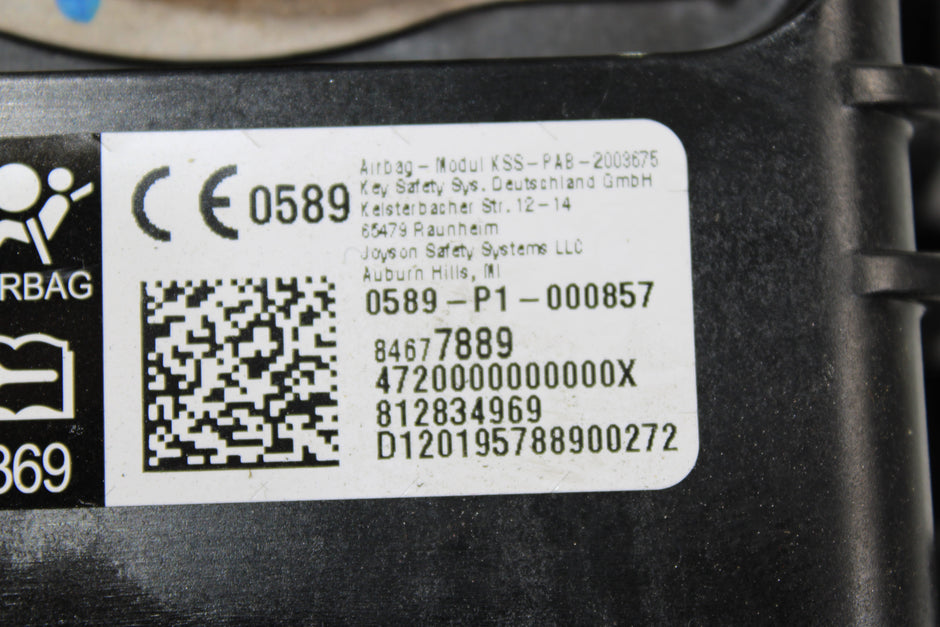 OEM 2018 - 2021 Dashboard Airbag – Fits Gmc – Part 84677889 - Gmc