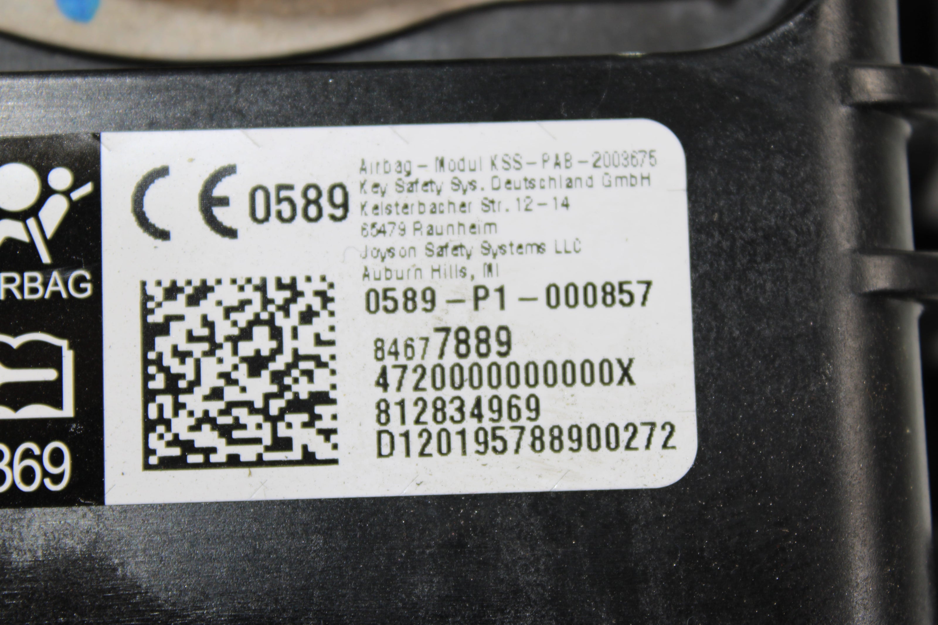 OEM 2018 - 2021 Dashboard Airbag – Fits Gmc – Part 84677889 - Gmc