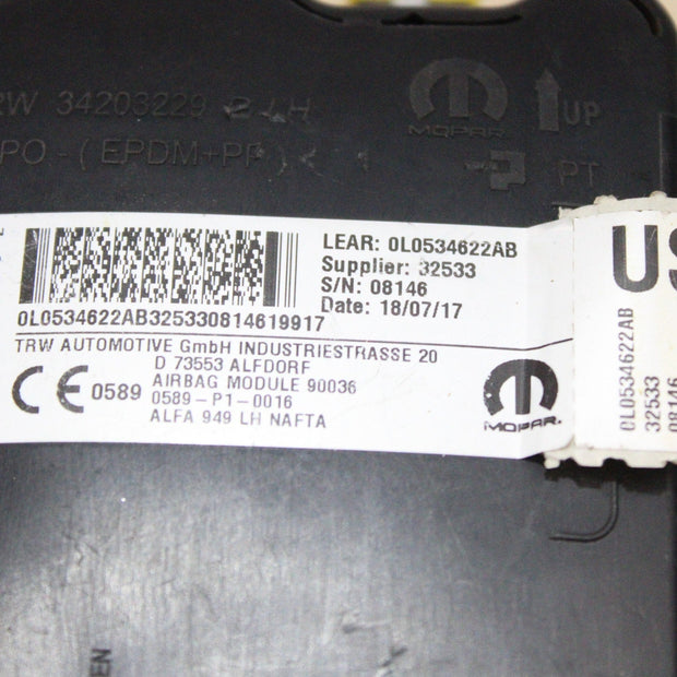 OEM Alfa Romeo Driver Seat Airbag – Fits Stelvio (2018–2025) – Part 68368680AA - Alfa Romeo