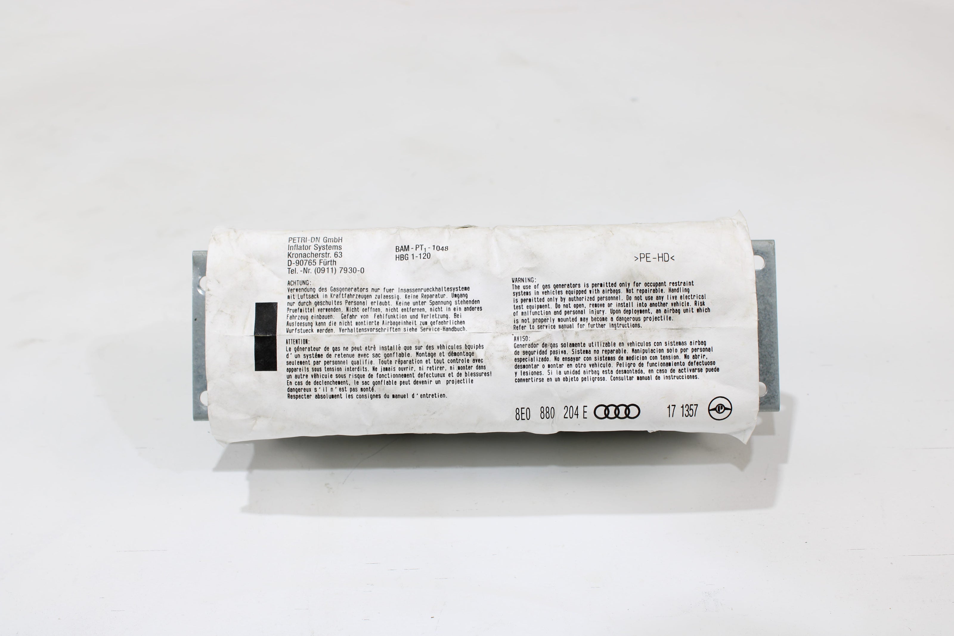 OEM Audi Dashboard Airbag – Fits A4 (2004–2008) – Part 8EO880204E - Audi