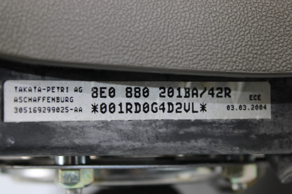 OEM Audi Steering Wheel Airbag – Fits A4 (2003–2006) – Part 8E0 880 201 - Audi